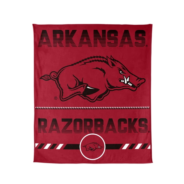 Logo Brands Arkansas Razorbacks 60"x70" Super Plush Blanket