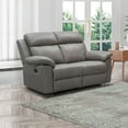 thumbnail image 8 of Manhattan 3-Piece Top-Grain Leather Reclining Set, 8 of 19
