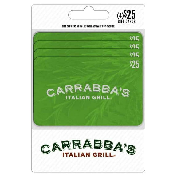 Carrabba's $100 Gift Card Multi-Pack, 4 x $25