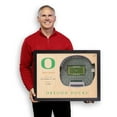 thumbnail image 4 of YouTheFan Oregon Ducks 25-Layer Football Stadium View 3D Wall Art, 4 of 5