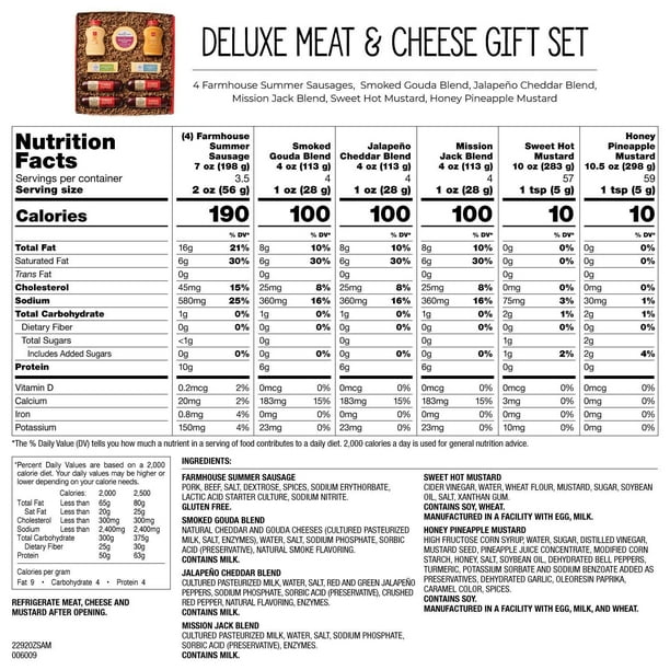 Hickory Farms Deluxe Meat & Cheese Gift Set - Samsclub.com