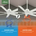 thumbnail image 19 of Hunter Downtown ENERGY STAR® Damp Rated Ceiling Fan and Wall Control - 72" & 60" Assorted Colors, 19 of 24