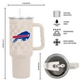 thumbnail image 3 of Logo Brands Buffalo Bills 40 oz. Stainless Steel Tumbler Set, 3 of 6