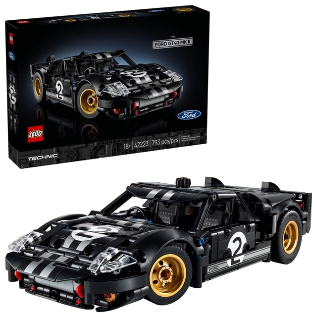 LEGO Technic 1966 Ford GT40 MKII Race Car Building Set, 793 pc.