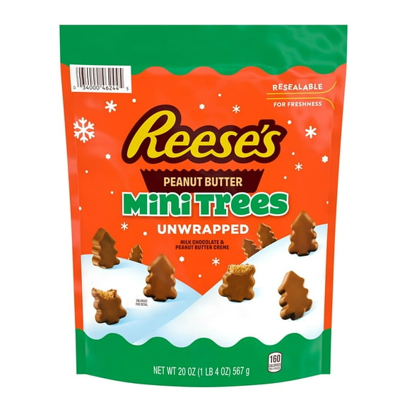 REESE'S Unwrapped Mini Trees Pouch, 20 oz.