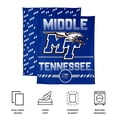 thumbnail image 6 of Logo Brands Middle Tennessee State University Blue Raiders 60"x70" Super Plush Blanket, 6 of 7