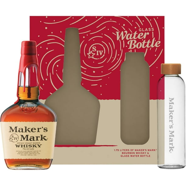 Maker's Mark Kentucky Straight Bourbon Whisky, 1.75 L with 25 fl