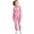 thumbnail image 3 of Hurley Girls Fleece Crew and Jogger Set, 3 of 8
