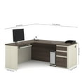 thumbnail image 5 of Bestar Prestige + OfficePro 99000 3-Drawer L-Shaped Desk, 5 of 7