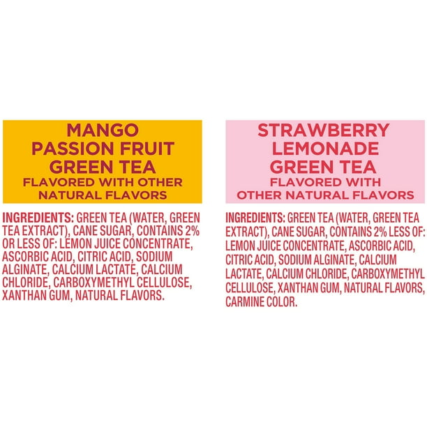 Joyba Mango Passionfruit and Strawberry Lemonade Green Bubble Tea with  Popping Boba, 12 fl. oz., 8 ct