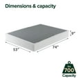 thumbnail image 9 of ZINUS Night Therapy 14” Cooling Hybrid Mattress Set With Antimicrobial Cover, 9 of 10