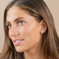 thumbnail image 7 of 0.46 CT. T.W. Diamond Round/Baguette Earrings in 14K Gold, 7 of 7