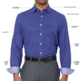 thumbnail image 4 of Nick Graham Men's Modern Fit Traveler Dress Shirt, 4 of 7