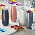 thumbnail interactive-video image 1 of Member's Mark 14oz. Stainless Steel Insulated Flute Tumblers with Lids, 4 Pack, Choose Color, 1 of 5