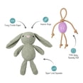 thumbnail image 2 of Jumbo Plush Bunny Dog Toy with TPR Ball & Rope, 2 of 5