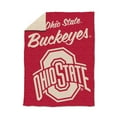 thumbnail image 1 of Logo Brands Ohio State Buckeyes Luxe Dreams Throw, 60" x 80", 1 of 6