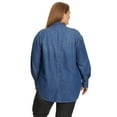 thumbnail image 3 of Nine West Women's Plus Denim Top, 3 of 8