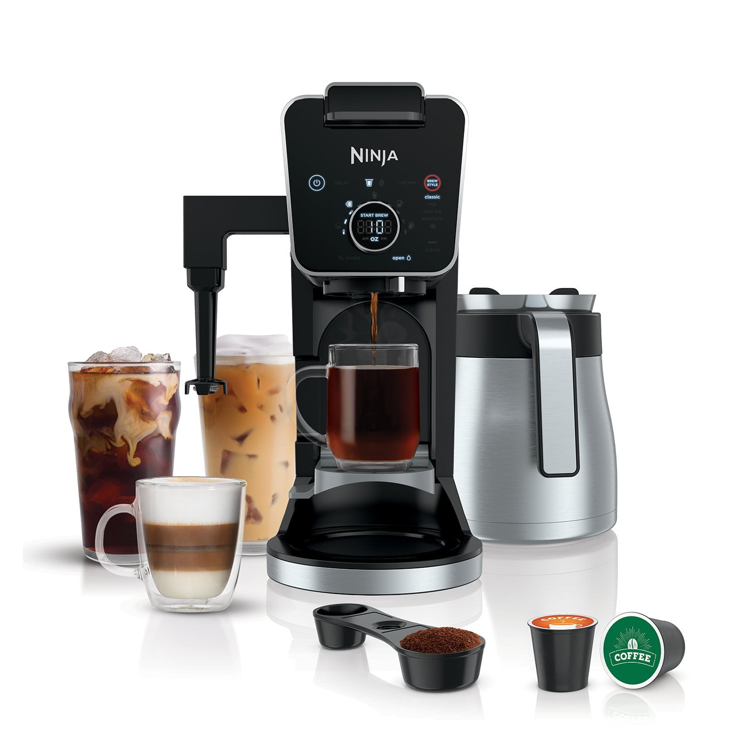 Ninja DualBrew Specialty Coffee System with Fold-Away Frother