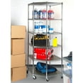 thumbnail image 5 of Seville Classics NSF Heavy-Duty Steel 6 Level Corner Shelf, 28" L x 28" W x 75.5" H, 5 of 8