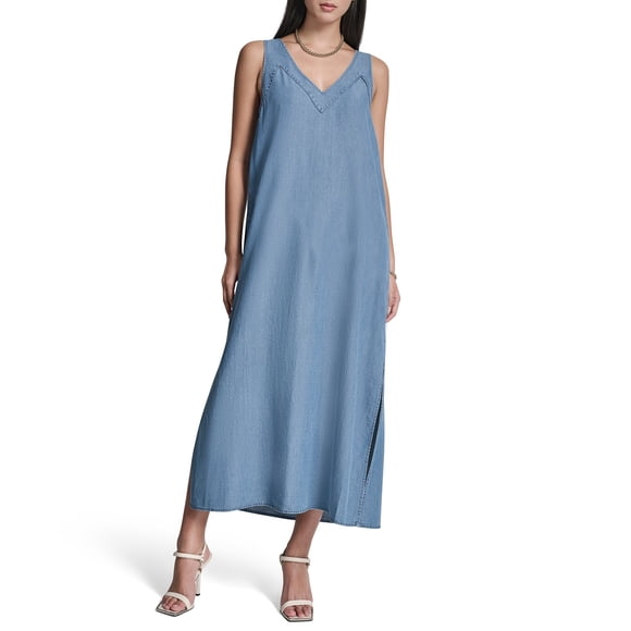 DKNY Women's Chambray Maxi Dress