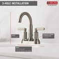 thumbnail image 4 of Delta Alux™ Two Handle Centerset Bathroom Faucet in Spotshield Brushed Nickel, 4 of 10