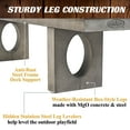 thumbnail image 4 of Barrington Billiards 11' Aurora Outdoor Shuffleboard Table With All-Weather Playfield & 8-Puck Set, 4 of 8