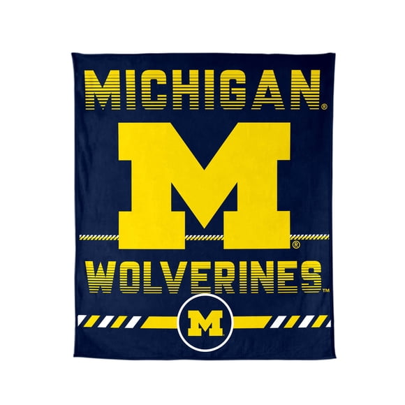 Logo Brands Michigan Wolverines 60"x70" Super Plush Blanket