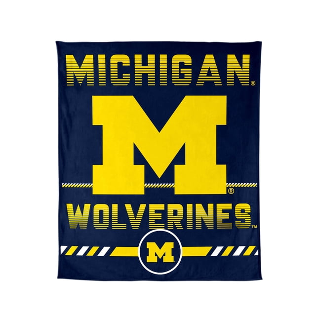 Logo Brands Michigan Wolverines 60"x70" Super Plush Blanket