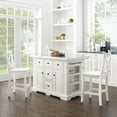 thumbnail image 1 of Crosley Furniture Julia Stainless Steel Top Island With Back Stools, Assorted Colors, 1 of 14