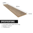 thumbnail image 14 of Select Surfaces Seaside Waterproof AC5 Laminate Flooring 12 mm Thick 7.56 in. W x 47.60 in. L (17.49 sq. ft. / carton), 14 of 14