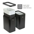 thumbnail image 3 of Clorox Slim Open Top Anti-Microbial Odor Protection 2.6 Gallon Stainless Steel Trash Can - Silver or Black, 3 of 6