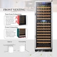 thumbnail image 16 of Lanbo 24 Inch 165 Bottle Single Zone Wine Cooler Fridge, 16 of 16
