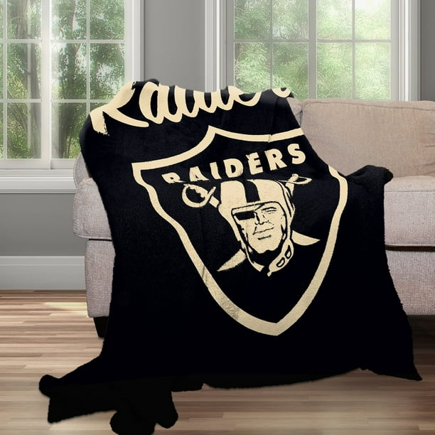 Logo Brands Las Vegas Raiders Luxe Dreams Throw, 60