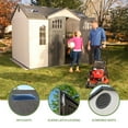 thumbnail image 3 of Lifetime 10' x 8' Outdoor Storage Shed with Carriage Doors, 3 of 12