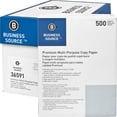 thumbnail image 2 of Business Source Premium Multipurpose Copy Paper, 8.5 x 11", 92 Bright, 20 lbs., 40 Case Pallet (400 reams), 2 of 6