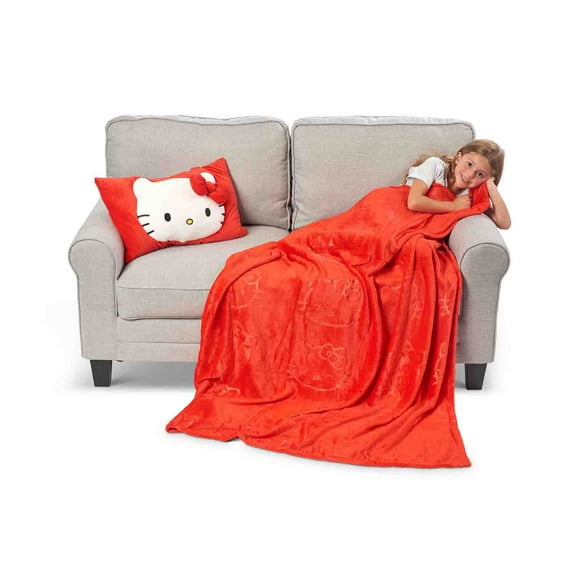 Licensed Character 2-Piece Kids Pillow Pocket and Throw Set