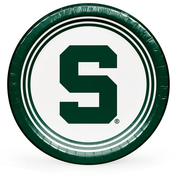 Collegiate Round Paper Plates, 10", 85 ct., Choose Your Team