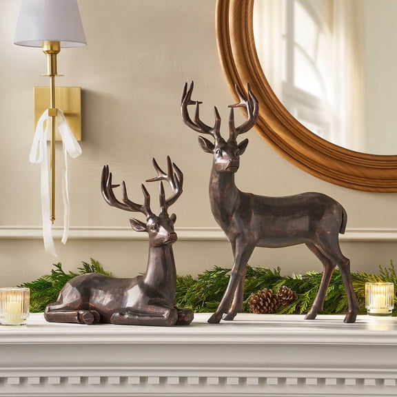 Member's Mark Carved Deer, Set of 2