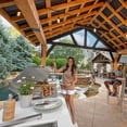 thumbnail image 11 of Range Cedar and Steel Gazebo with Lofted Roof and PowerPort, 11 of 15