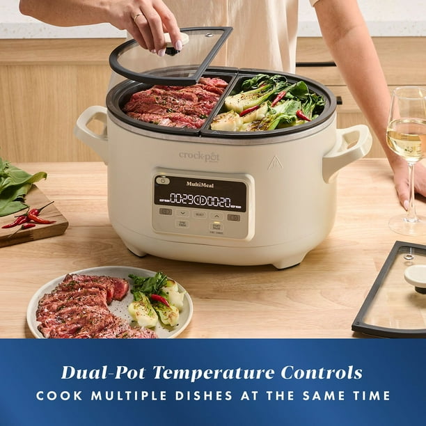 Crock-Pot 8-Quart MultiMeal Multicooker and Programmable Slow