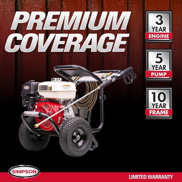 PowerShot 4000 PSI at 3.5 GPM HONDA® GX270 with Triplex Pump Cold