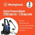 thumbnail image 2 of Westinghouse ePX3100 2300 PSI 1.76 GPM Electric Pressure Washer, 2 of 12