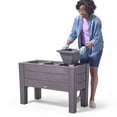 thumbnail image 8 of Step2 Lakewood Dark Cedar Raised Planter, 8 of 12