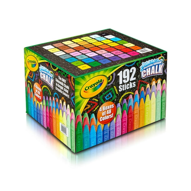 CONCRETE GREEN シリーズ(2〜5)4枚セット Crayola Washable Sidewalk Chalk (192 ct) - Samsclub.com