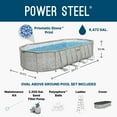 thumbnail image 15 of Bestway Power Steel Above Ground Pool Set,  L 22’ x W 12’ x H 52", 15 of 21