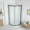 thumbnail image 5 of Breeze 32” x 32” x 77” Corner Shower Kit with Frosted Glass, Walls, Base and Hardware, 5 of 20