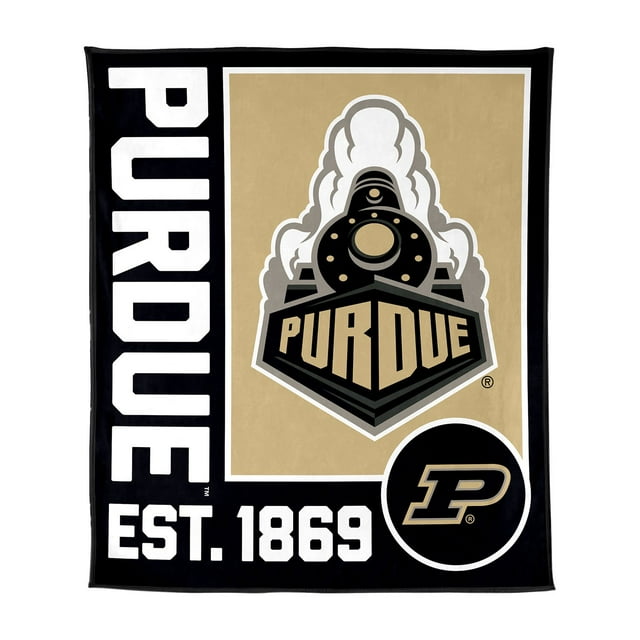 Logo Brands Purdue Boilermakers 60"x70" Super Plush Blanket