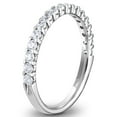 thumbnail image 3 of Round Cut Semi Eternity Diamond Band in 14K Gold, 3 of 7