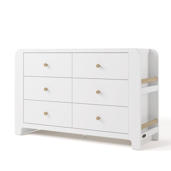 Graco Read-with-Me 6 Drawer Chest with Bookshelves, Choose Color