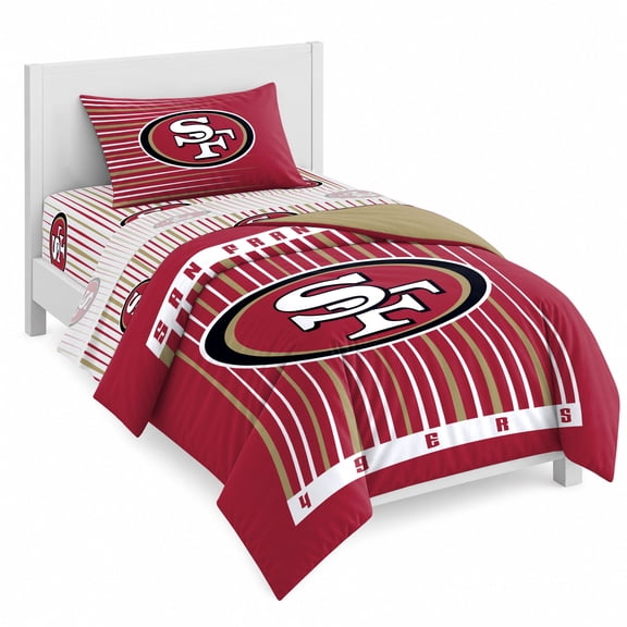 Logo Brands San Francisco 49ers Twin/Twin XL Bed-In-A-Bag Set